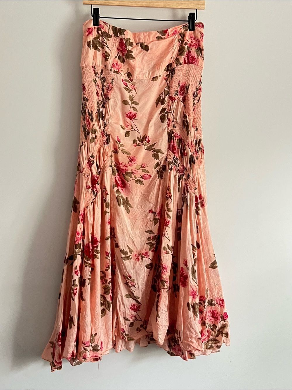 Free people Rowan Maxi Skirt Cottagecore Fairycore Floral Midi Skirt Size 8 - Picture 2 of 16